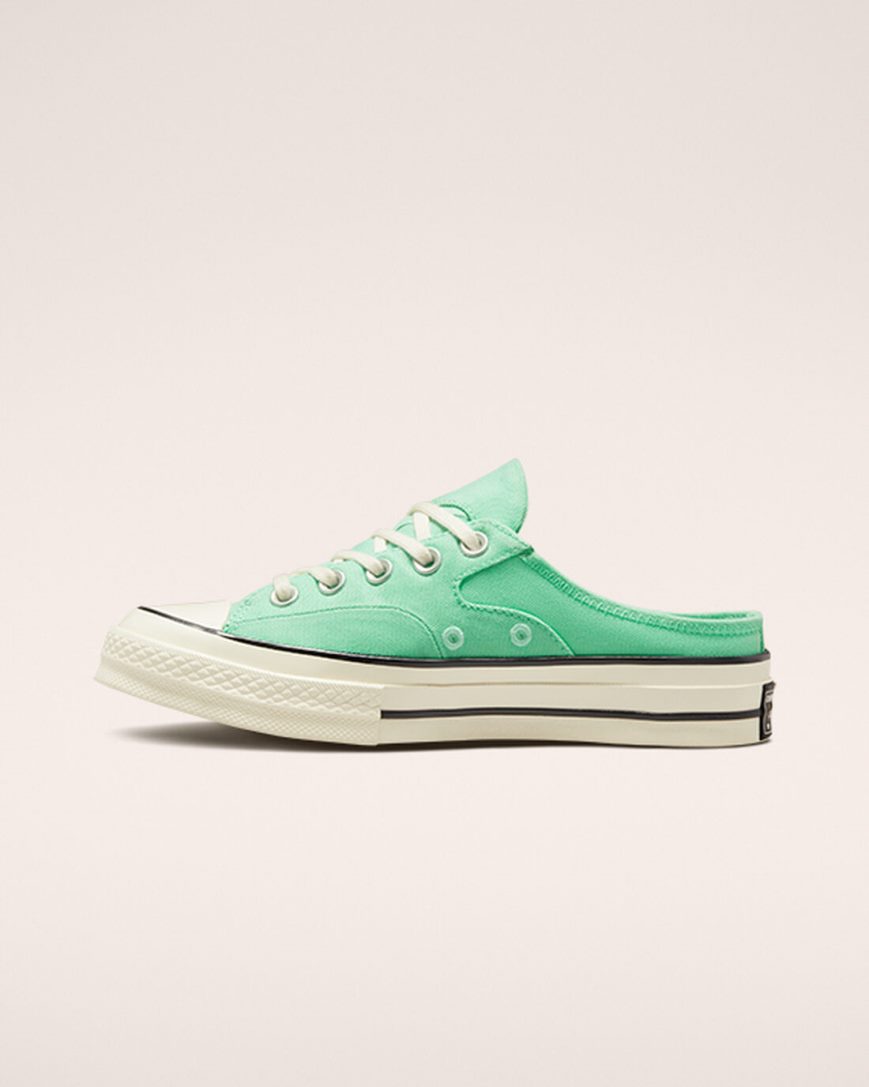 Zapatillas Bajas Converse Chuck 70 Mule Mujer Verde Negras | PE LW08E2